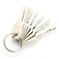 عالية الجودة 10pcs مفاتيح jiggler قفل مجموعة لصالح قفل مزدوج القفل الأداة قفال الأداة الجلدية bag2598