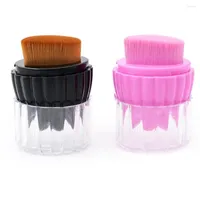 Makeup Brushes Small Shell Shape Short Handle Magic Foundation Brush High Quality Liquid BB Cream Blush Powder Wool Fiber With Lid