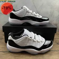 Dress Shoes Authentic Jumpman 11 low basketball shoes real carbon fiber running sneakers men sport trainers with box black and white concord 11s