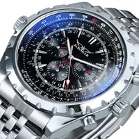 Relógios de pulso Jaragar Military Miles assiste a marca Top Brand Luxury Automatic Sport Watch for Men Mechanical Chronógrafo Strap 221020