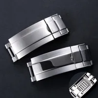 9 mm x9mm Nouveau groupe de d￩ploiement de bracelet en acier inoxydable de haute qualit￩ fermoir ￠ boucle r￩glable pour les bracelets GMT Rolex Submariner243b