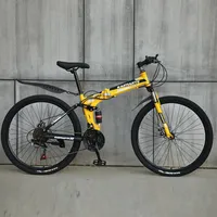 24 inç Hafif Mini Katlanır Bisiklet Küçük Taşınabilir Bisiklet Yetişkin Öğrenci Mens Dağ Bisikleti Kar E-Bisiklet 26inch Bicycle211h