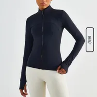 lu-1定義ジャケットラウンドネックlu2ヨガ衣装ベストlu1トップギムスポーツ女性トレーニング服の厚い温かいスキューバ