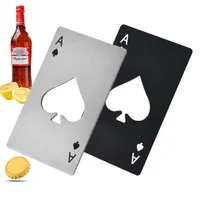 Yaratıcı Poker Şeklinde Şişe Açıcı Paslanmaz Çelik Kredi Kartı Boyutu Casino Şişe Açıcı Açıcı Mıknatıs FY5635 B1021
