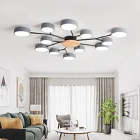Deckenleuchten moderne Wohnzimmer LED -Lampe Nordic Style Schlafzimmer Leichtes Villa Restaurant Beleuchtung Großhandel Lampen