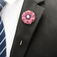 Kumaş Çiçek Korsage Broş Pimleri İnci Rhinestone Korsajları Erkekler için Damat Düğün Partisi Takım Aksesuarları Broşlar
