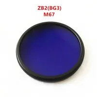 67mm UV IR Geçiş Kamera Filtresi ZB2 BG3 380NM Çift Bant Geçidi Menekşe Mavi Cam242m