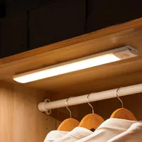 Cabinet Light Ultra-Thin Night Led sob Motion Sensor Closet Armário USB Lâmpada de iluminação de cozinha USB 1021
