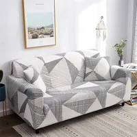 Cubiertas de la silla Housmife Covers de sofá elástica para sala de estar Fondo Sofá Cubierta Silla Protector 1234 Sofá geométrica Slip -Slip -Slip -
