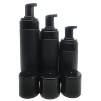 Plastik doldurulabilir seyahat köpük pompası şişe gövdesi yıkama siyah sabun köpük pompaları Pet diy sıvı bulaşık sabunu 100g 150g 200g