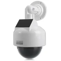 New Energy Solar Energy Realistic Dummy Dome Camera Surveillance Security com adesivo de CCTV piscando LED vermelho LED263D