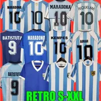 1978 1986 1998 Argentina Retro Soccer jersey Maradona 1996 2000 2001 2006 2010 Kempes Batistuta Riquelme HIGUAIN KUN AGUERO HIGUAIN AIMAR Football Shirts