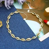 H￤ngsmycken sommar boho skal halsband kvinnor choker naturliga havs conch h￤nge repkedja nacke smycken strand flicka g￥va 1 st