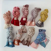 Ragazze autunno inverno inverno simpatico neve a maglia lana sciarpa in stile casual