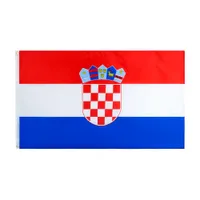 Croatie HR HRV HRVATSKA Croatiabiz Country Flag avec tissu en polyester pour le défilé / festival / festival / festival intérieur
