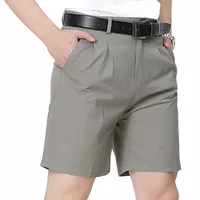Coton Shorts hommes Vêtements d'été minces en vrac Breach Men's Men's Business Casual Suit Bermudas Plus taille 30-42 N7km #