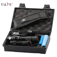 8000Lumen Outdoor LED Tactical Flashlight T6 L2 Ultra Bright Focus Zoom Torch With Battery Mini Flashlight Charger238L