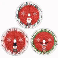 Signi di alberi di Natale rotondi da 78 cm cuscinetto decorativo per tappeti per tappeti per festival decorazione di Natale JNB16585