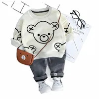 hylkidhuose Baby Girl Boy Clothing Sets Autumn Winter Plush Infant Clothes Suits Cartoon Children Kids Casual Coatume Y200829 421 Y2 N1hk#