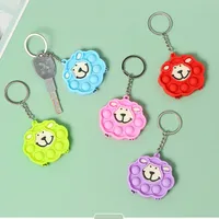 Pop Fidget Keychain Phone Phone Toy Toy Toy Simple Dimple Bubble Push Teave Presect Pressure Pressure Seconsory Silicone Keyyring Board