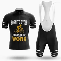 Set di corse Lairschdan Black Cycling Team Jersey 9D Bike Shorts Set Mtb Kleding Heren Quick Dry Mens Bicycle Abiti Equipaggiamento Ciclismo