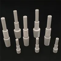 Ceramic Nail 10mm 14mm 18mm Joint Smoking Accessories Glass Bong Dabber Mini Straw Tips NC Kit For Oil Dab Rigs 2583 E3