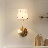 Wall Lamps Simple Cloth Art Star Pattern Lamp Lampshade Chandelier Pendant Covers