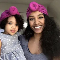 Accesorios para el cabello Mommi y bebé Bola redonda Sombrero Mujeres Gabas Niñas Born Turban Knot Kids para adultos Po accesorios