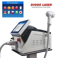 Laser Haarentfernung Multiwellenl￤ngen 808nm 750 1064 Diodenlasersystem Triple Wellenl￤nge Tattoo Entfernungsmaschine