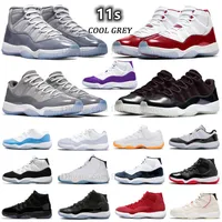 Jumpman 11 Retro 11s Cool Grey Basketball Shoes Mens Women High Concord 45 Cherry Red Black 72-10 Low Pure Viole Velvet Midnight Navy Jubilee Space Jam J11 Sneaker