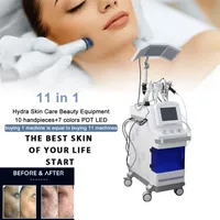 11 i en syresjet -jet 7 f￤rger PDT LED -vattenskalning Hydro Dermabrasion Vacuum RF Skin Scrubber Deep Cleansing Pigment Wrinkle Borttagning Skin ￥tdragning