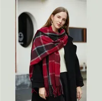 Nueva bufanda femenina de cachemira bufanda chal de doble uso pareja gruesa