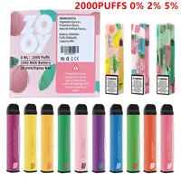 Zooy original xxl 2000 Puffs mais cigarro eletr￴nico 0% 2% 5% Pen descart￡vel PEN PRE PROFIGADO VAPES CARTRIGED