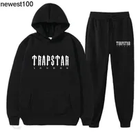 Designer di tracce maschile Trapstar Bodysuit set brand a due pezzi marchio alfabeto stampato con cappuccio casual uomo donna