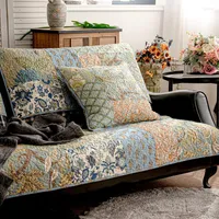 Pokrywa krzesełka w stylu europejskim sofa sofa do mycia bawełniana i lniana drukowana nie poślizgowa okładka szezlana do dekoracji salonu