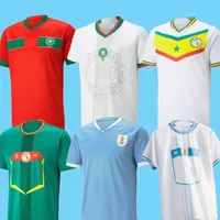 2022 2023 Marokko voetbaltrui Senegal Mane Hakimi 22 23 Zwitserland Koulibaly Maillot voetbaluniformen shirts vlahovic mitrovic tadic uruguay weg