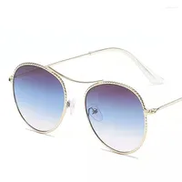 Sunglasses Men Sunglases Round Sun Glasses Women Metal Frame Fishing Gold Eyewear Lentes De Sol Hombre Okulary UV400