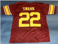 Custom Men Youth women Vintage #22 LYNN SWANN USC TROJANS SOUTHERN College Football Jersey size s-4XL or custom any name or number jersey