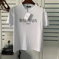 Дизайнерская буква напечатана T Рубашки Tee Fashion High Street Короткие рукава летняя повседневная футболка Мужские женщины экипаж Шеи футболки азиатский размер S-2XL