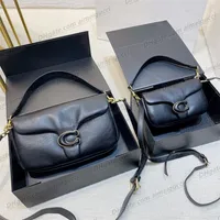 Topp designer handväskor väskor fyrkantiga fett loulou axlar strap real läder kvinnors väska stor kapacitet axelväskor18 cm och 26 cm hög quiltade totes väska handväska