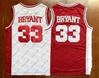 Camisas de basquete Novo basquete universitário usa navio de nós # Lower Merion 33 Bryant Jersey College Men High School Basketball Todas