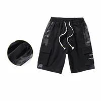 SENSELINK M-8XL Pantalon de cinq points pour hommes Summer Shorts Men de coton ￠ grande taille d￩contract￩ pour hommes Shorts A9ZK #