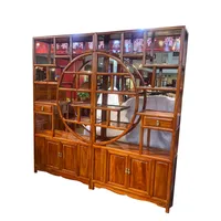 Family Living Room Furniture solid wood antique-and-curio shelves