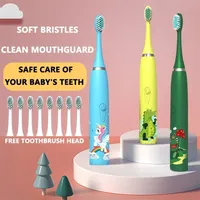 خيط الأسنان لويلوف سونيك فرشاة أسنان كهربائية للأطفال ناعمة فرشاة أسنان كهربائية ناعمة الأطفال نظيفة وتبيي