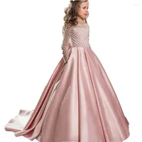 Vestidos de ni￱as Flores Girls for Wedding Kids Pageant Dress First Holy Communion Little Baby Party Prom 2022