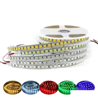 LED -strips DC12V LED Strip Licht 5054 Waterdichte flexibel lint 60leds/m 120leds/m helderder dan 5050 3528 12V RGB Diode Tape 5m/LO DHS6H