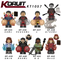 KT1057 Hero Minifigs Mini Toy Figures Doctor Wang Scarlet Witch Building Blocks