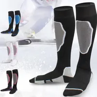 Calcetines masculinos moda de invierno de invierno ski al aire libre seco rápido deportes mujeres hombres trepando la rodilla de la rodilla