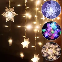 Strips LED String Lights Icicle Light Holiday Party Wave Fairy For Park Trees Mariage Background Dayout