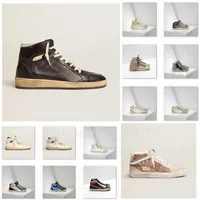 2022 zapatos casuales de alta top zapatillas sucias zapatillas de oro zapatillas de dise￱o dorado s￺per estrella cl￡sico do-viean snake skin tac￳n de gamuza